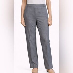 Banana Republic Gray Straight-Leg Dress Trousers